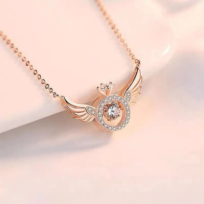 Heart-Beating Clavicle Chain with Smart Angel Wing